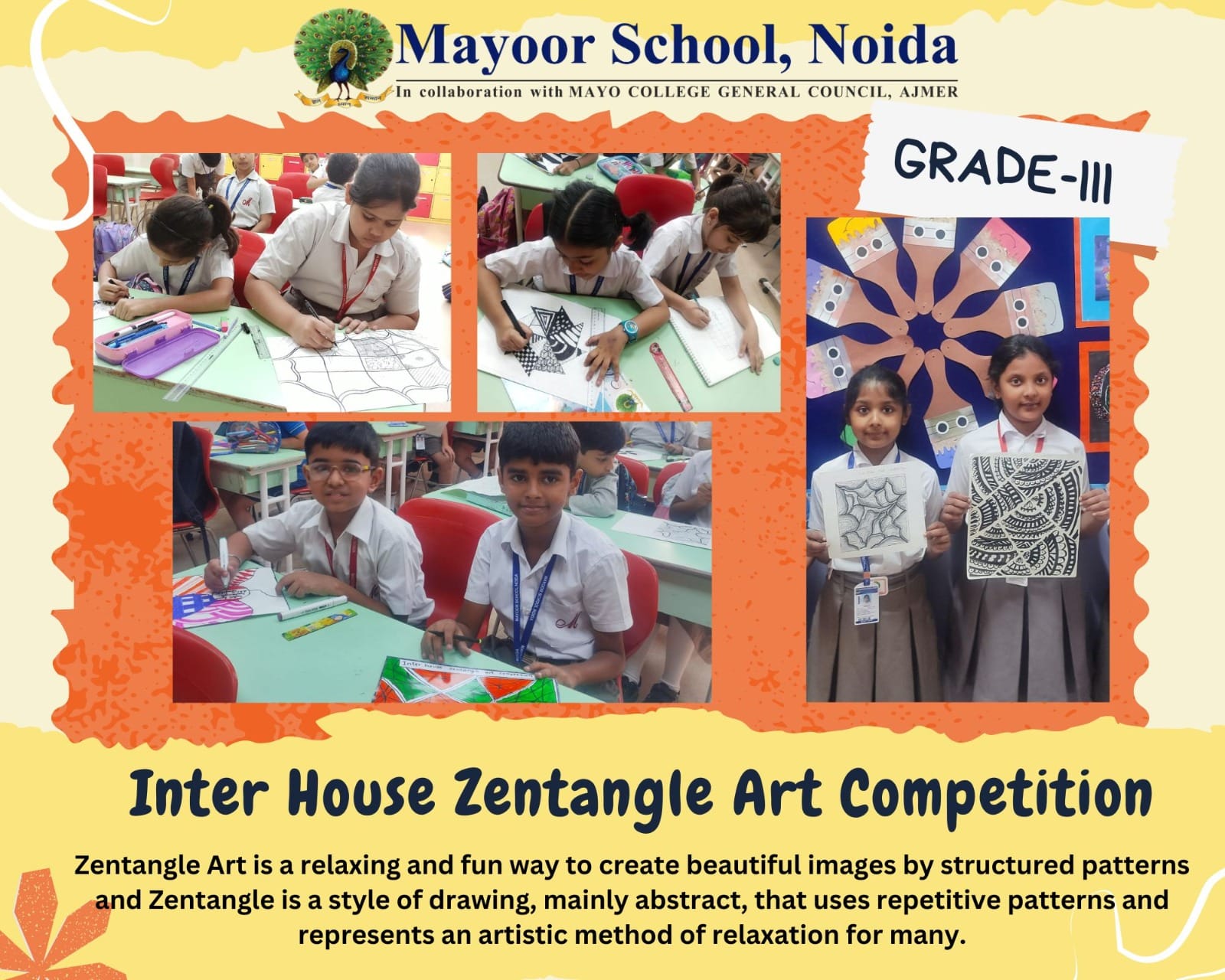 Celebrate Creativity: Inter-House Zentangle Art Competition!